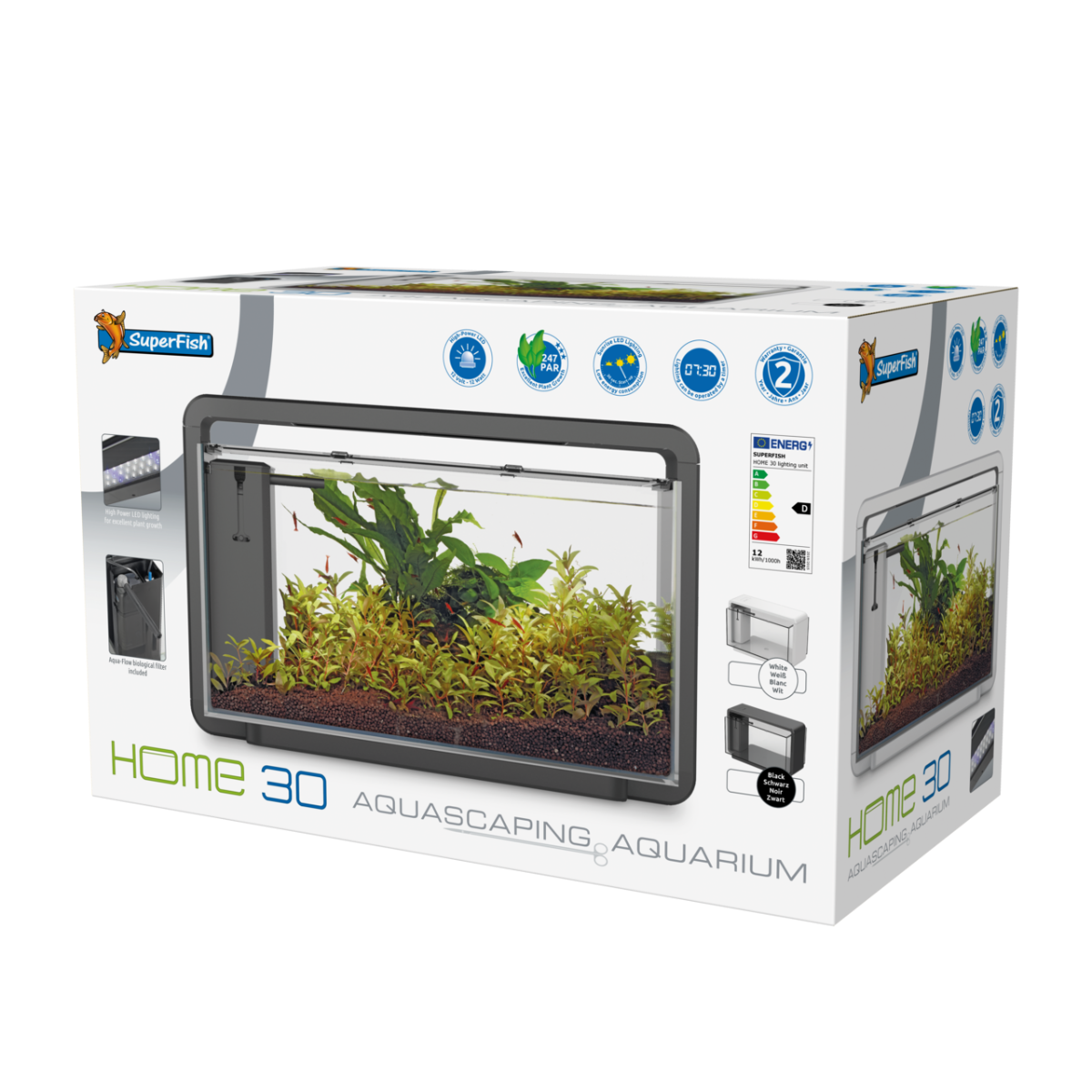 Superfish Home 30 LED Aquarium - White